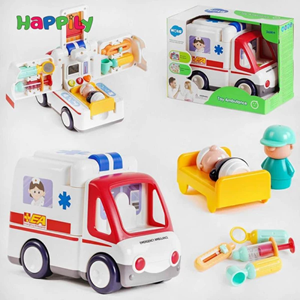 اسباب بازی ماشین آمبولانس موزیکال هولی تویز Hola Toys مدل E8997 _اسباب بازی نوزادی
